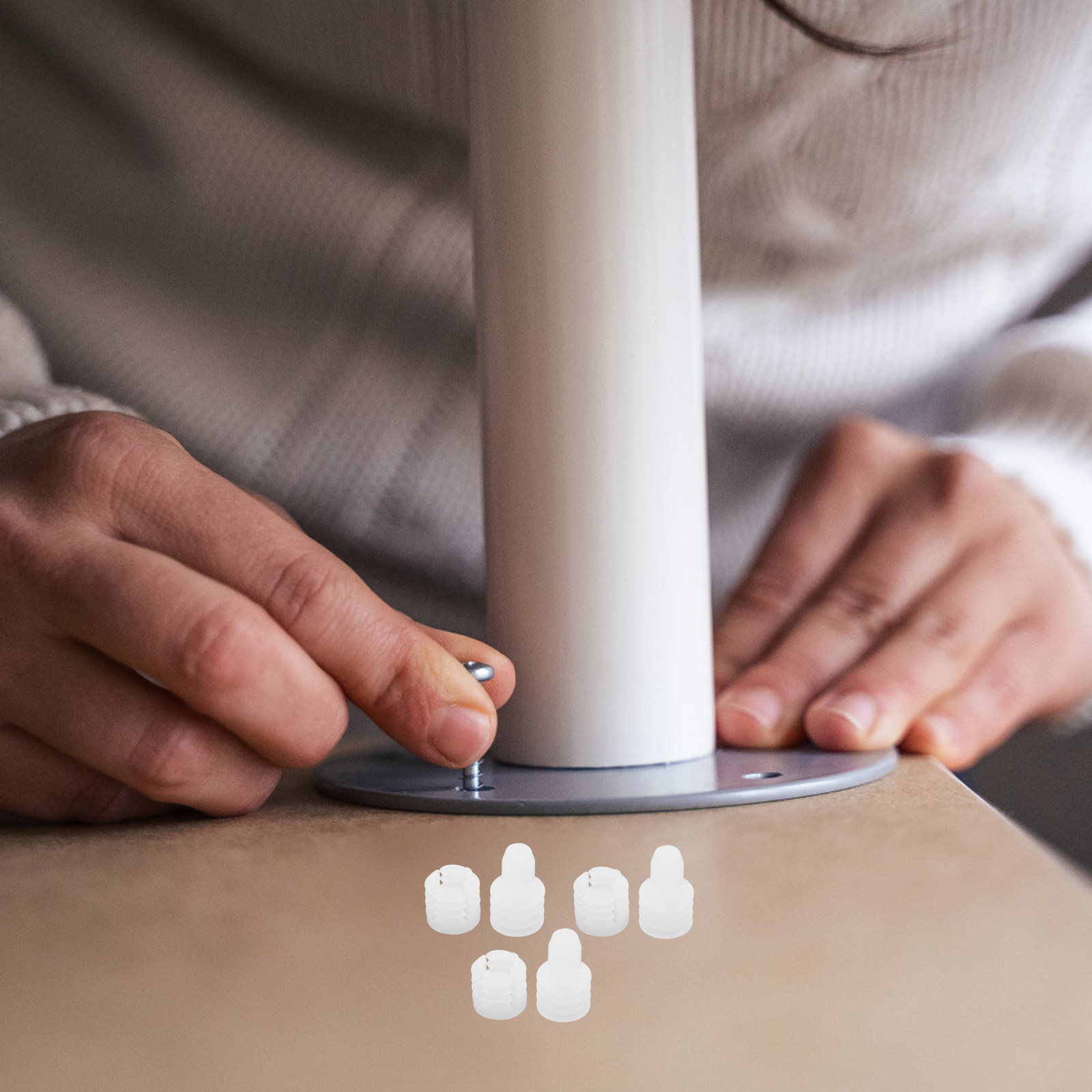 Furniture Hardware Threaded Inserts - 20 قطعة من ملحقات تثبيت الخزائن،