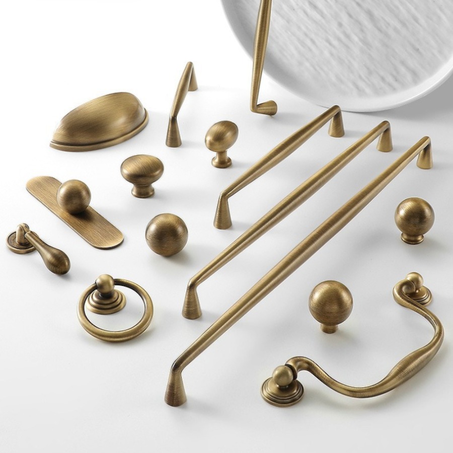 Furniture And Kitchen Hardware Fitting - الفرنسية خمر الأثاث النحاسي مقابض خمر