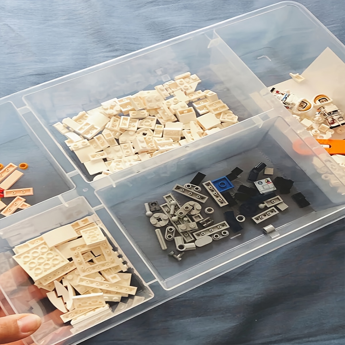 Drawer Organizer Peg - 2 قطعة صندوق تخزين مقسم، منظم