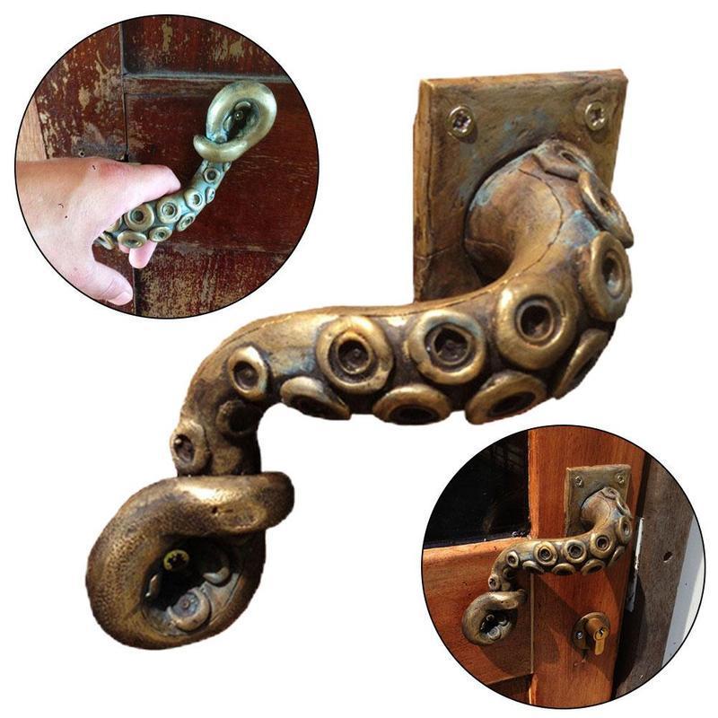 Furniture Hardware Suppliers - خمر الأخطبوط مقبض الباب الحيوان نمط