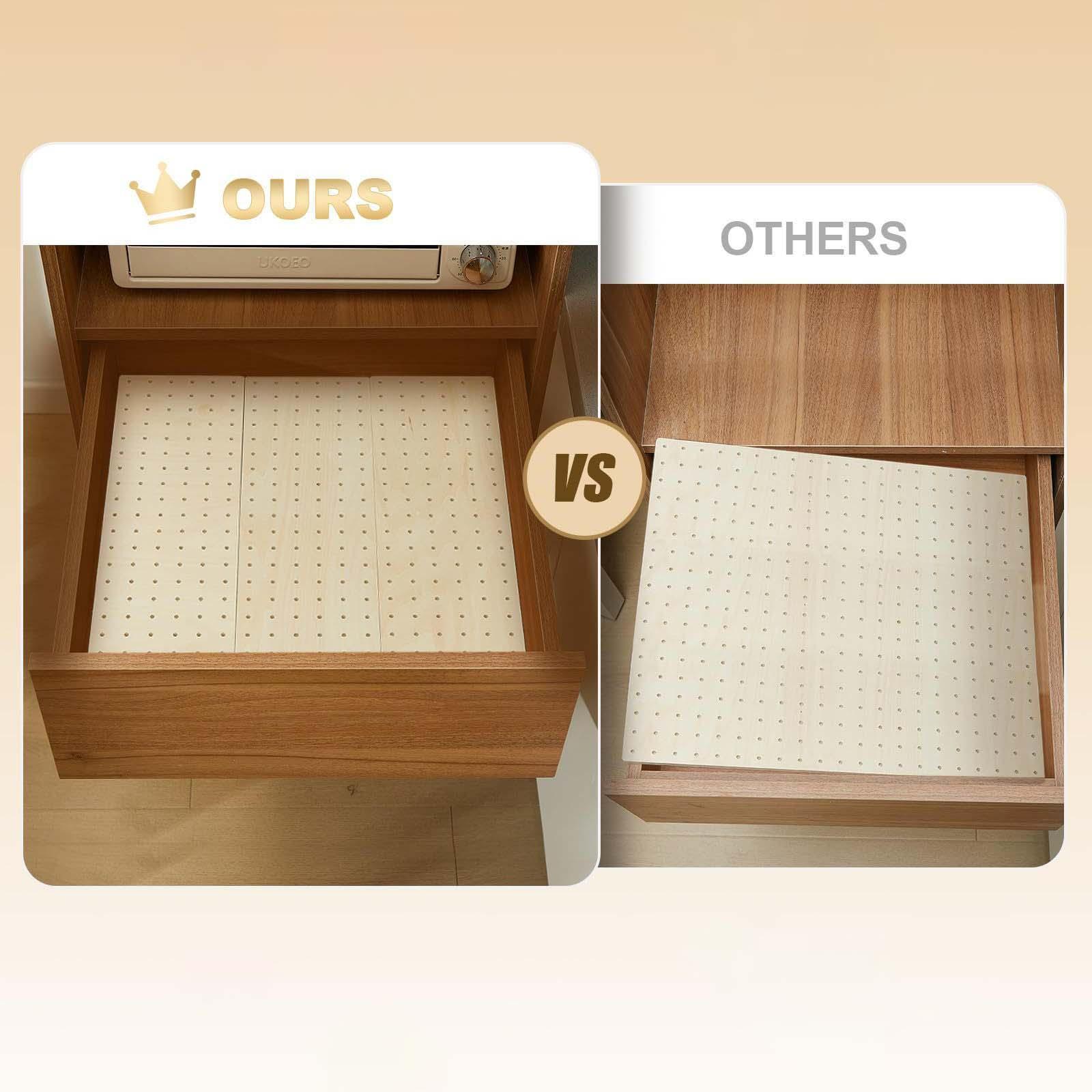 منظم أدوات المطبخ الخشبي القاب - مراجعة Drawer Organizer Peg وسعره