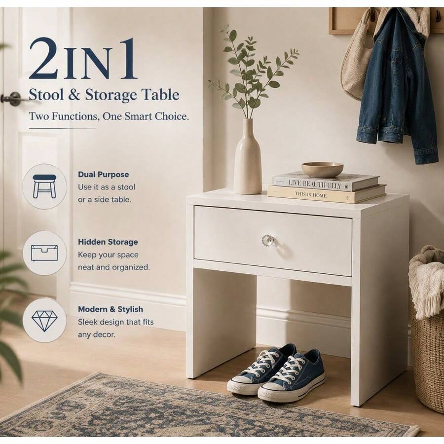 كرسي تخزين وطاولة جانبية 2 في  - مراجعة Furniture Hardware Manufacturers وسعره