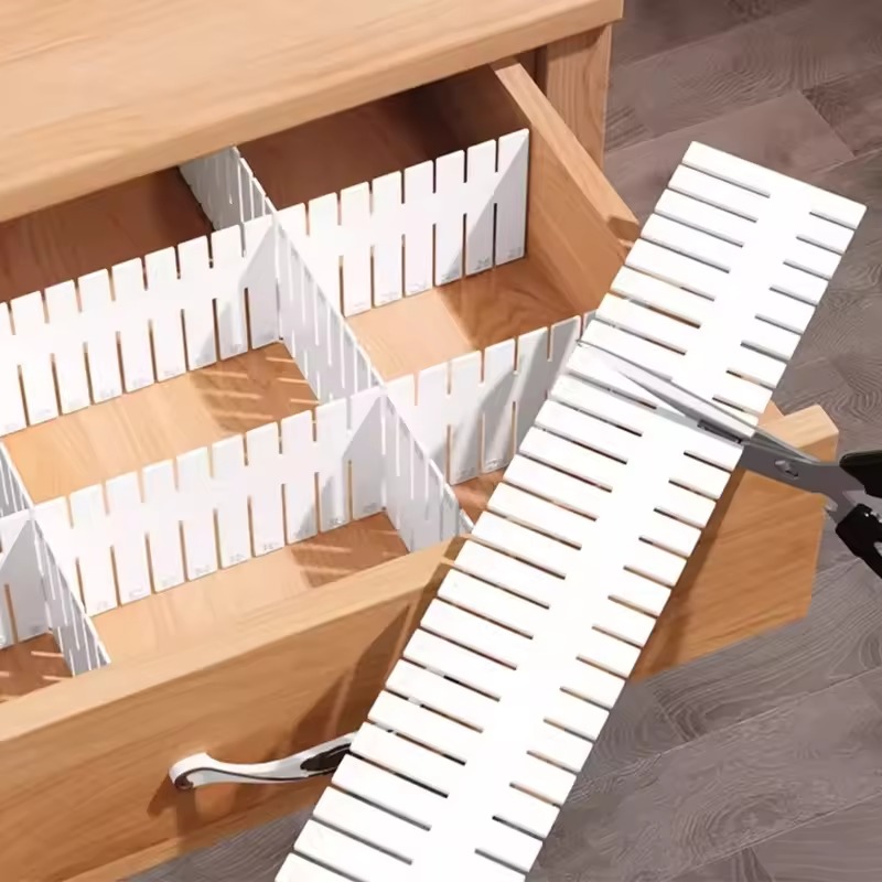 4/8/12 قطعة فواصل أدراج قابلة  - مراجعة Drawer Organizer Peg وسعره