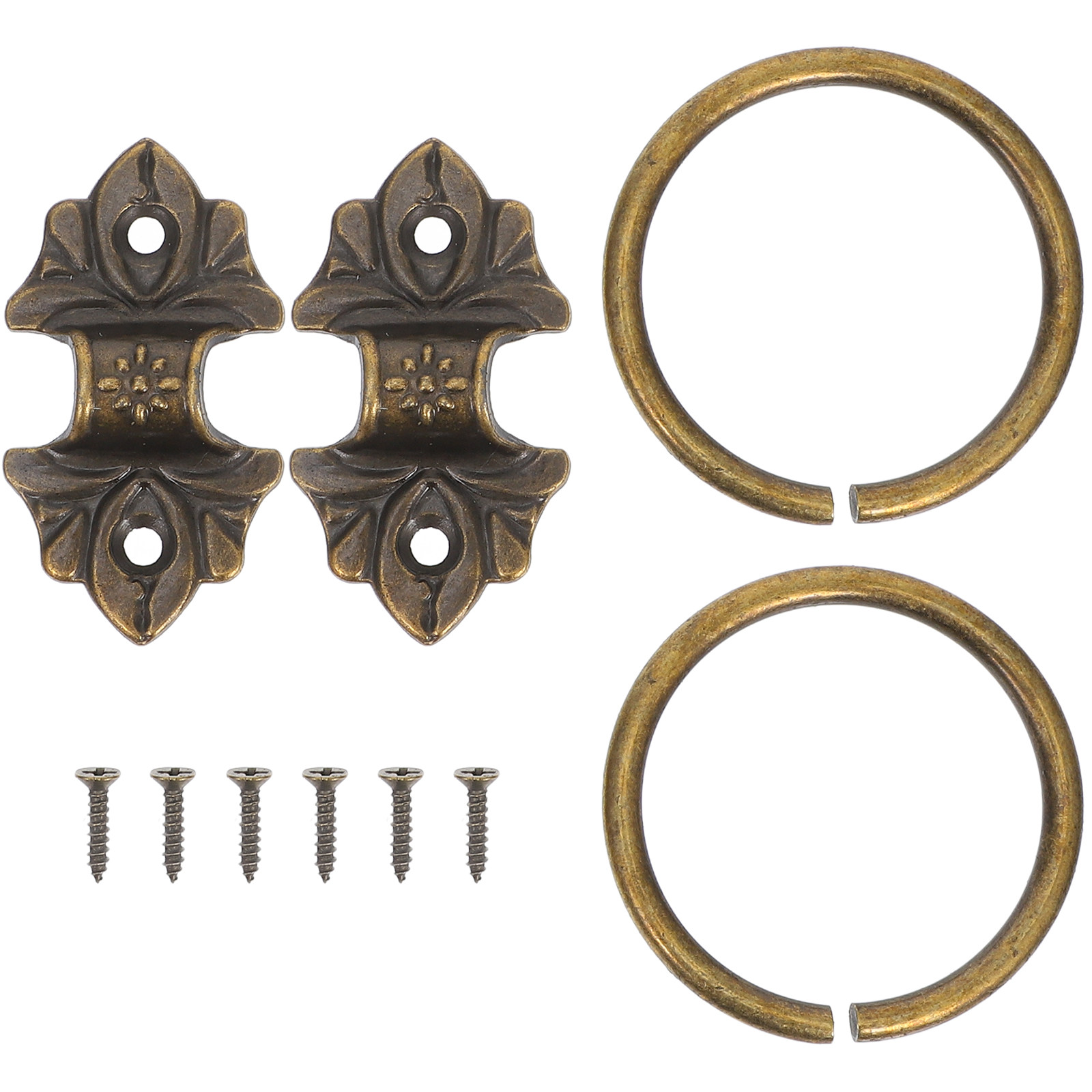 قطعتان من مقابض الأدراج الدائر - مراجعة Vintage Furniture Hardware Replacement وسعره