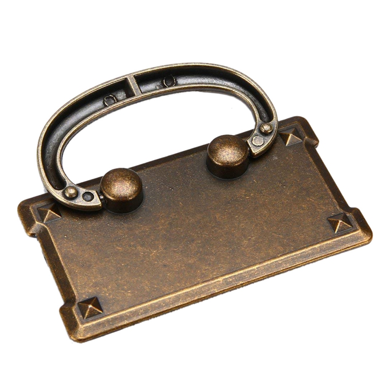 4 قطعة خمر العتيقة برونزية درج - مراجعة Furniture Hardware Latch وسعره