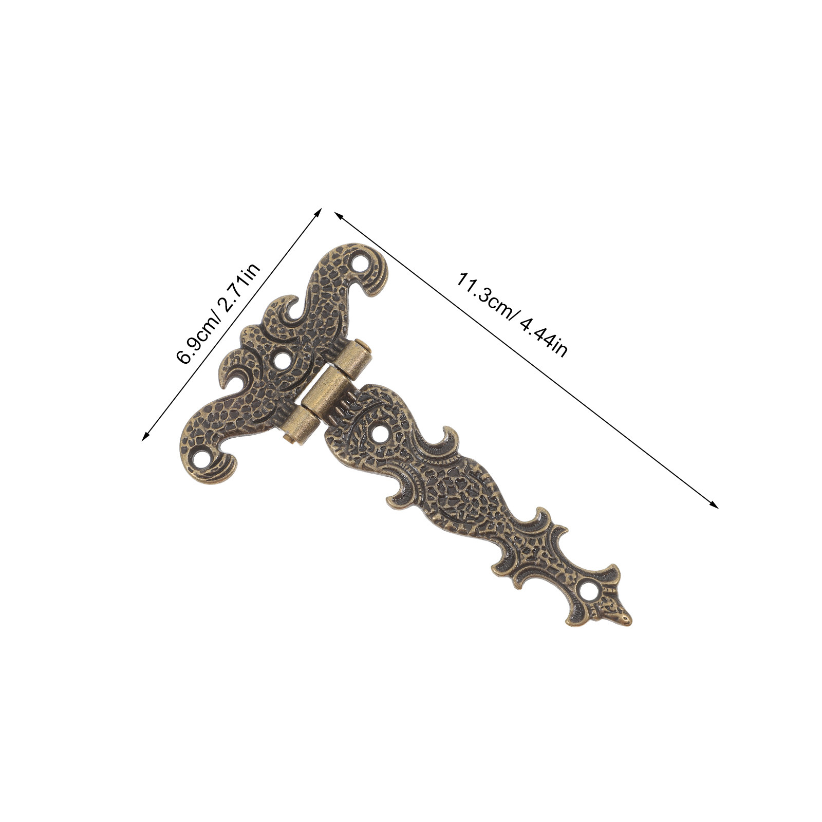 4 قطع مفصلات مزخرفة من سبائك ا - مراجعة Vintage Furniture Hardware Replacement وسعره