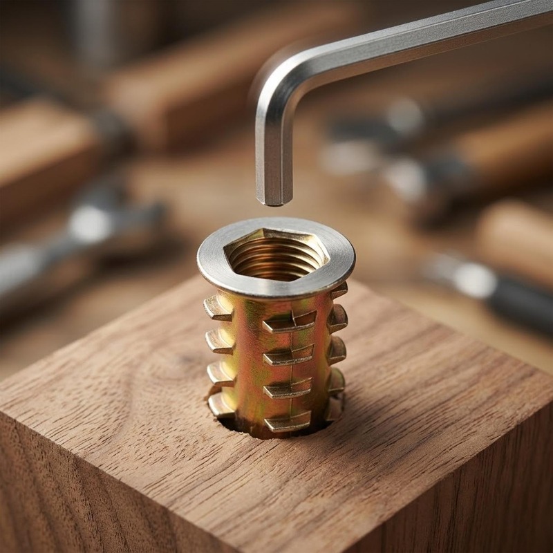 صواميل ملولبة من الفولاذ الكرب - مراجعة Furniture Hardware Threaded Inserts وسعره
