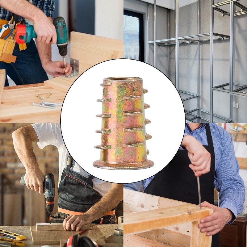 صواميل ملولبة من الفولاذ الكرب - مراجعة Furniture Hardware Threaded Inserts وسعره
