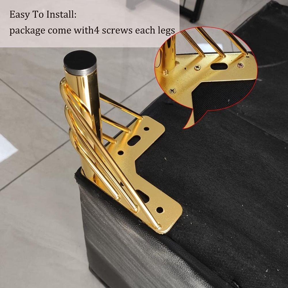 أرجل أثاث ذهبية اللون بتصميم س - مراجعة Furniture Hardware Material وسعره