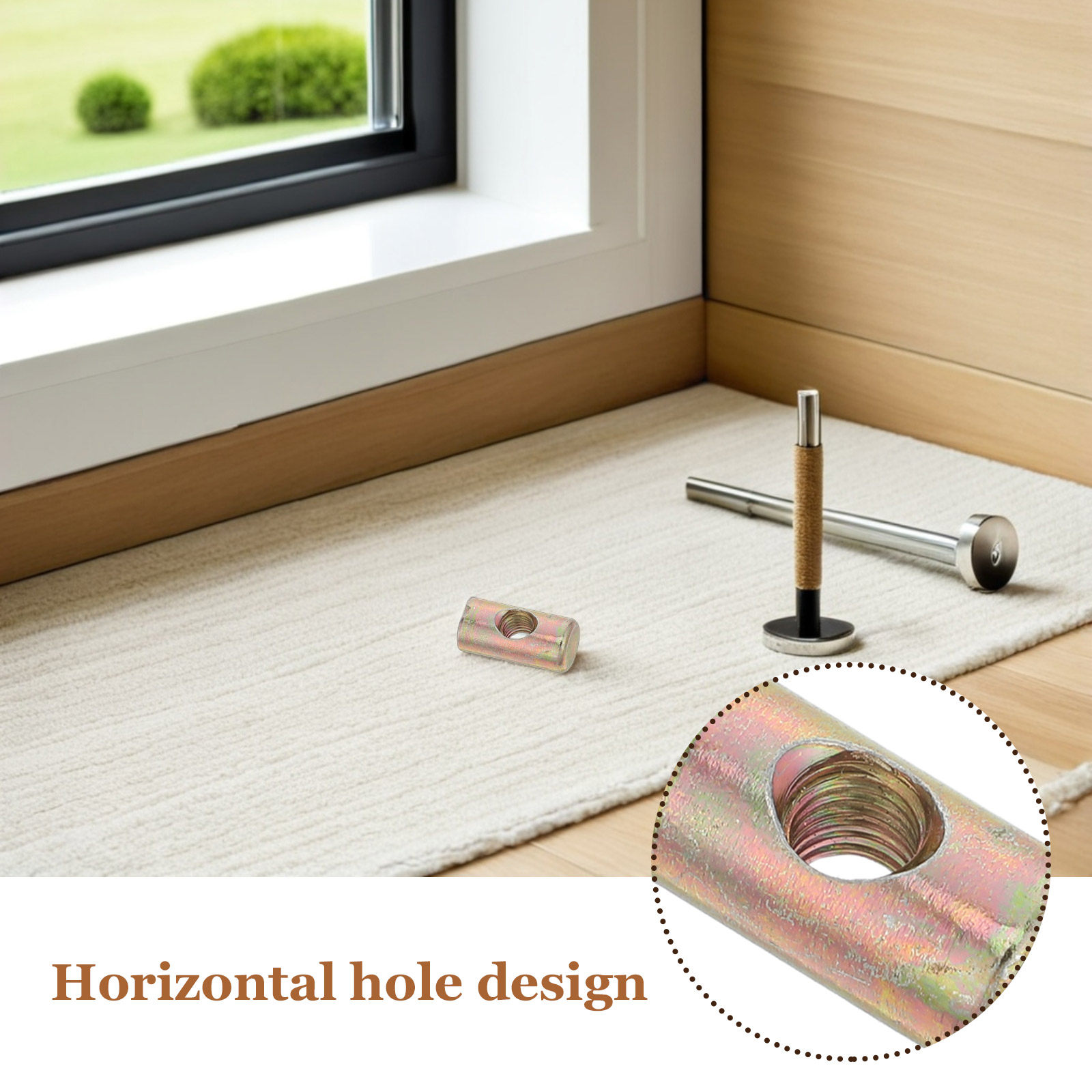 100 قطعة من صواميل تجميع الأثا - مراجعة Furniture Hardware Threaded Inserts وسعره