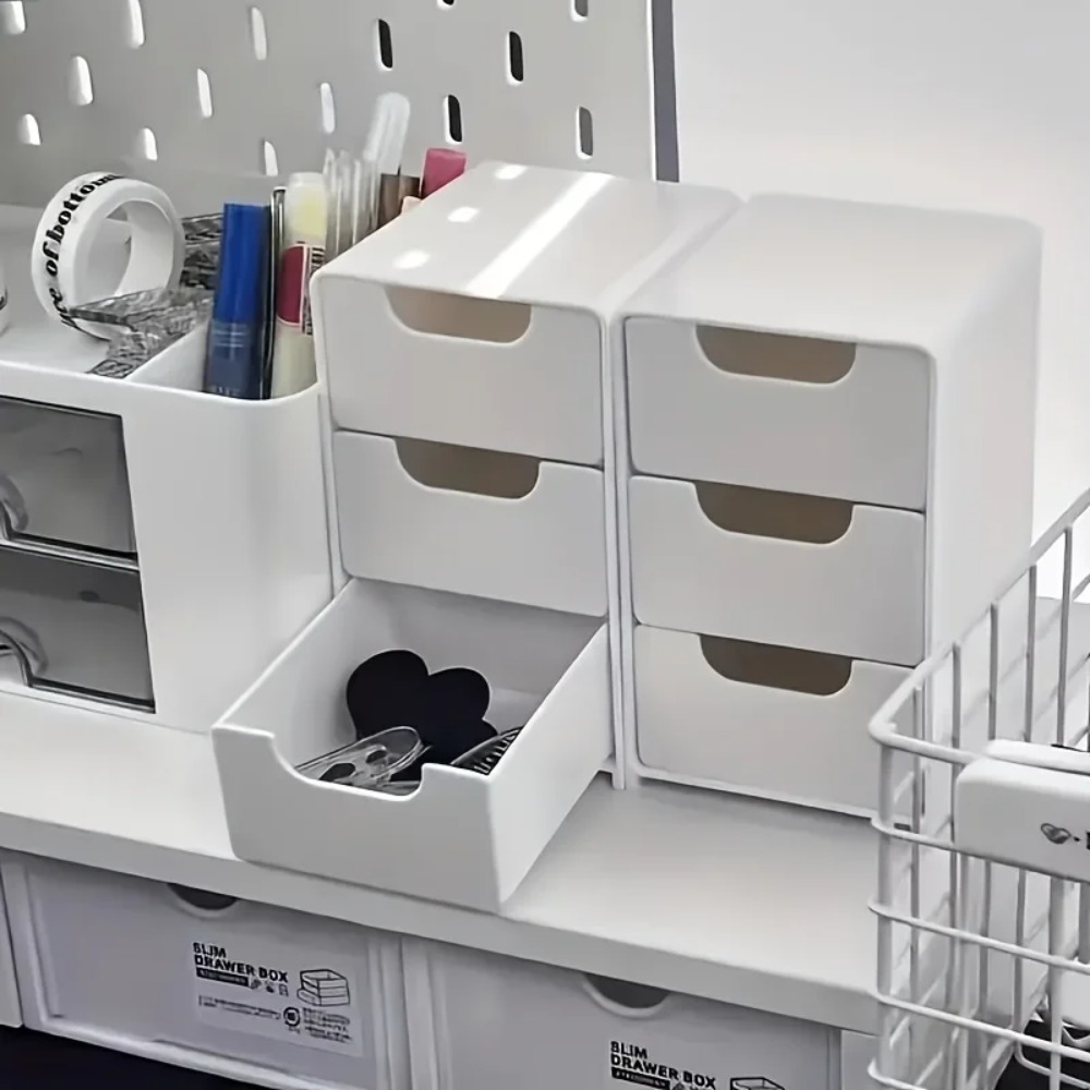 منظم مكتب أنيق بثلاث طبقات مع  - مراجعة Drawer Organizer Peg وسعره