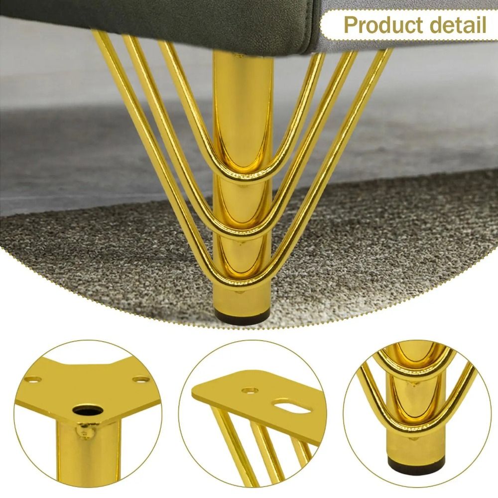 أرجل أثاث ذهبية اللون بتصميم س - مراجعة Furniture Hardware Material وسعره