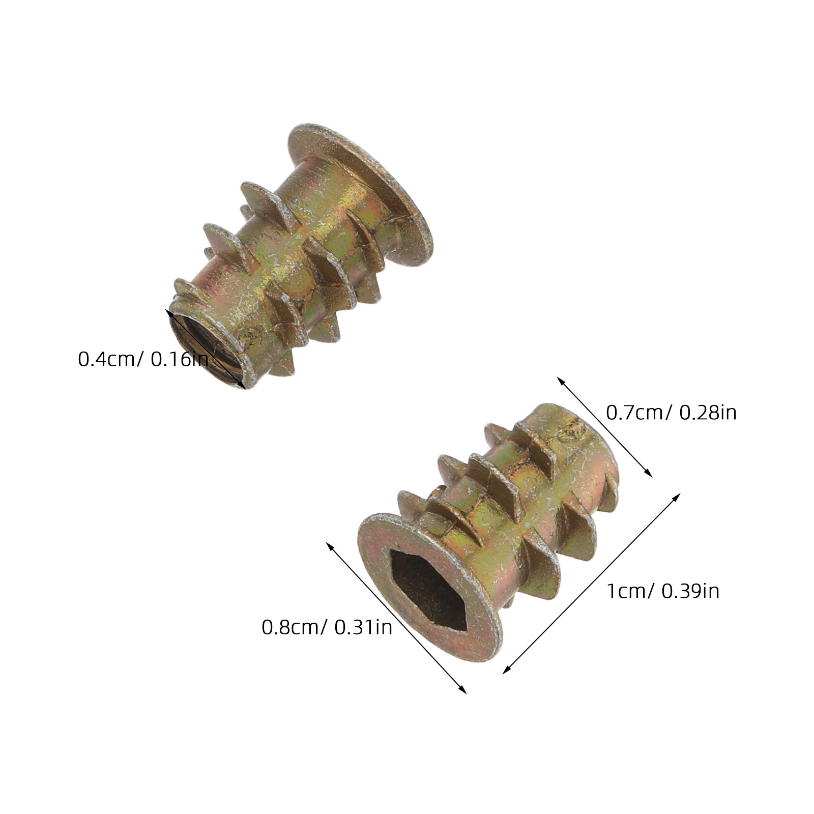 200 قطعة من صواميل التثبيت الم - مراجعة Furniture Hardware Threaded Inserts وسعره