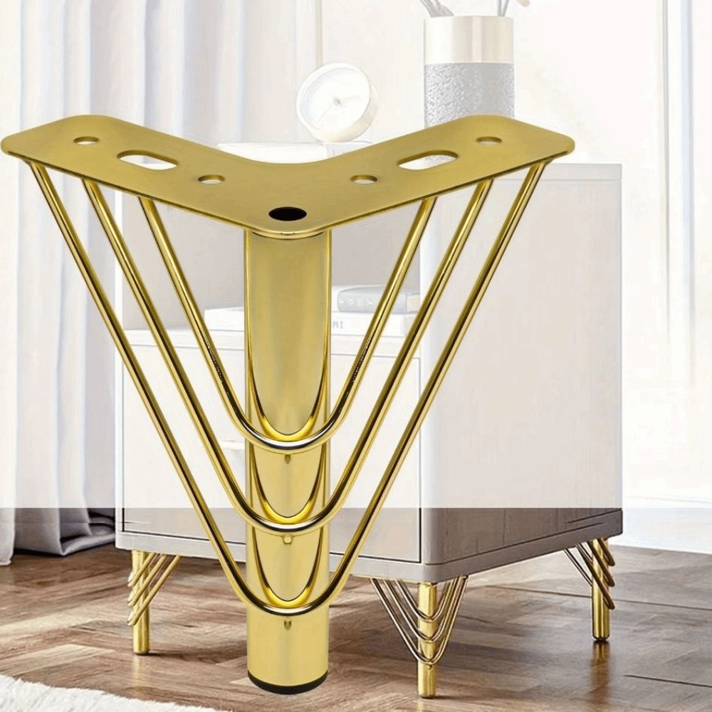 أرجل أثاث ذهبية اللون بتصميم س - مراجعة Furniture Hardware Material وسعره