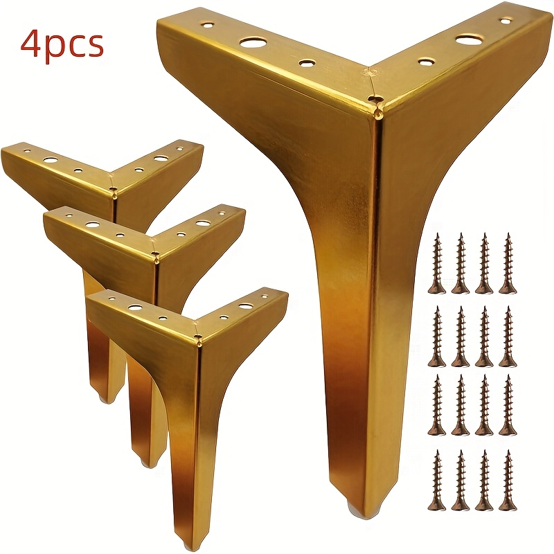 4 قطع أرجل معدنية للأثاث لرفع  - مراجعة Furniture Hardware For Legs وسعره