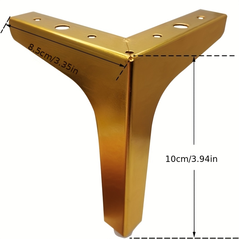 4 قطع أرجل معدنية للأثاث لرفع  - مراجعة Furniture Hardware For Legs وسعره